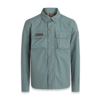 Cazadora moto Belstaff Mansion Dark Steel Green